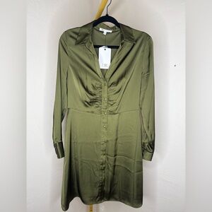 New DR2 Olive Green Long Sleeve Dress